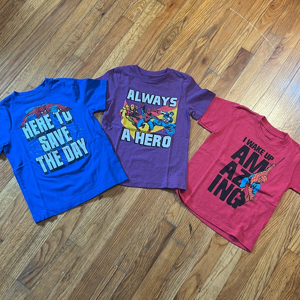 NWOT.  3 t-shirts -never worn.  Size 5